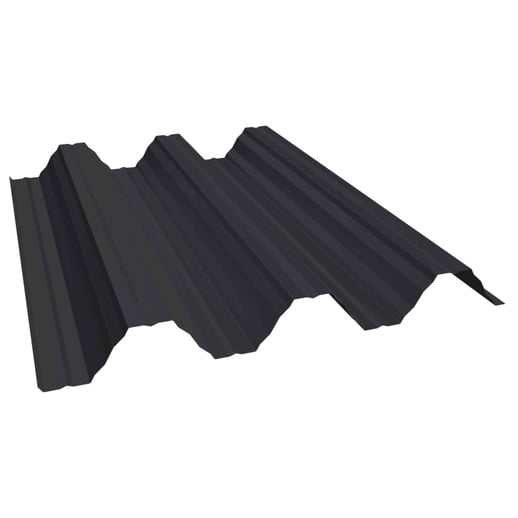 Warmdakplaat T92P | Dak | Staal 0,50 mm | 25 µm Polyester | 9005 - Gitzwart #1