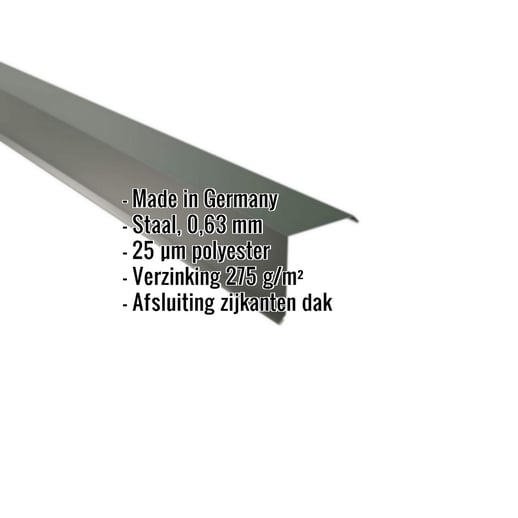 Windveer | 11,5 x 11,5 cm | Staal 0,63 mm | 25 µm Polyester | 6020 - Chroomoxydegroen #2