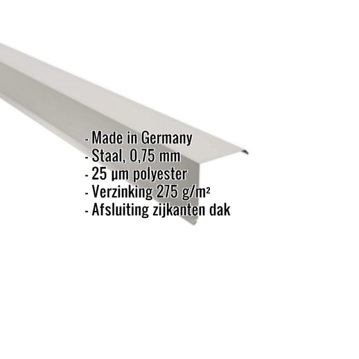 Windveer | 11,5 x 11,5 cm | Staal 0,75 mm | 25 µm Polyester | 9006 - Zilver-Metallic #2