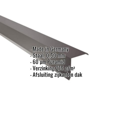 Windveer | 11,5 x 11,5 cm | Staal 0,50 mm | 60 µm Puramid | 6017 - Chocoladebruin #2