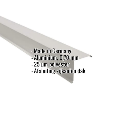 Windveer | 11,5 x 11,5 cm | Aluminium 0,70 mm | 25 µm Polyester | 9006 - Zilver-Metallic #2