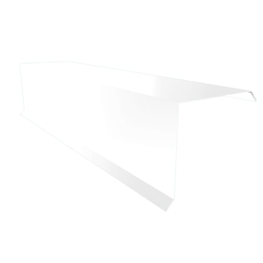 Windveer | 15 cm x 15 cm x 2,00 m | Staal 0,75 mm | 25 µm Polyester | 9010 - Zuiverwit #1