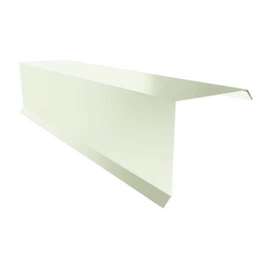 Windveer | 15 cm x 15 cm x 2,00 m | Staal 0,75 mm | 25 µm Polyester | 9002 - Grijswit #1