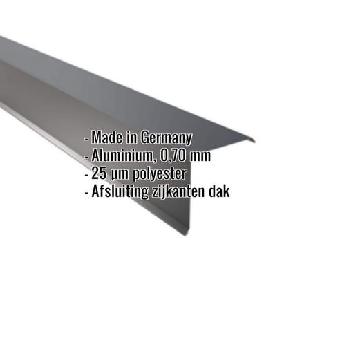 Windveer | 15 x 15 cm | Aluminium 0,70 mm | 25 µm Polyester | 7016 - Antracietgrijs #2