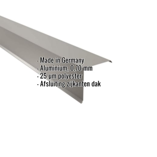 Windveer | 15 x 15 cm | Aluminium 0,70 mm | 25 µm Polyester | 9007 - Grijs aluminiumkleurig #2