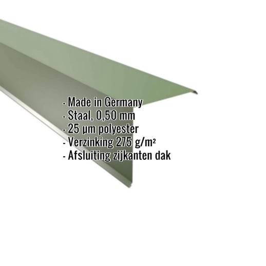 Windveer | 20 x 20 cm | Staal 0,50 mm | 25 µm Polyester | 6011 - Resedagroen #2