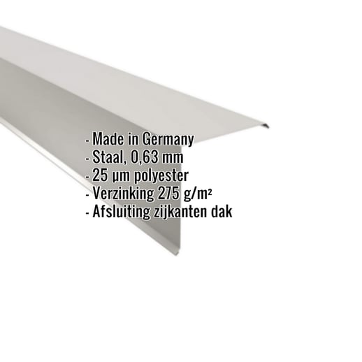 Windveer | 20 x 20 cm | Staal 0,63 mm | 25 µm Polyester | 9006 - Zilver-Metallic #2