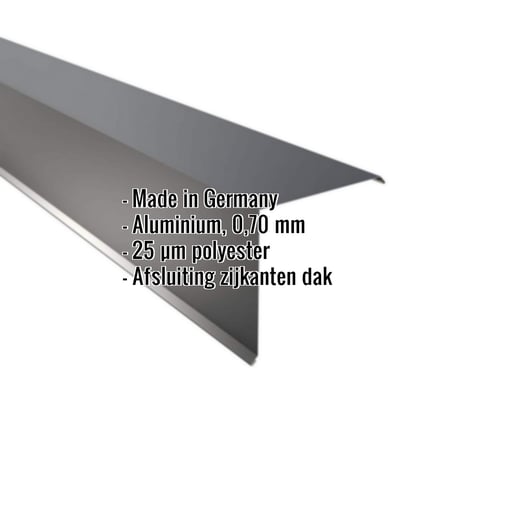 Windveer | 20 x 20 cm | Aluminium 0,70 mm | 25 µm Polyester | 7016 - Antracietgrijs #2