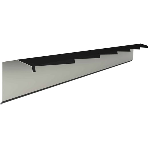 Windveer | 60 x 60 x 140 x 2120 mm | Staal 0,50 mm | 40 µm Grandemat | 9005 - Gitzwart | Links #1