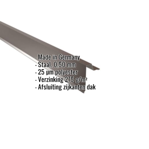 Windveer | Felsplaat 33/500 | Staal 0,50 mm | 25 µm Polyester | 8014 - Sepiabruin #2