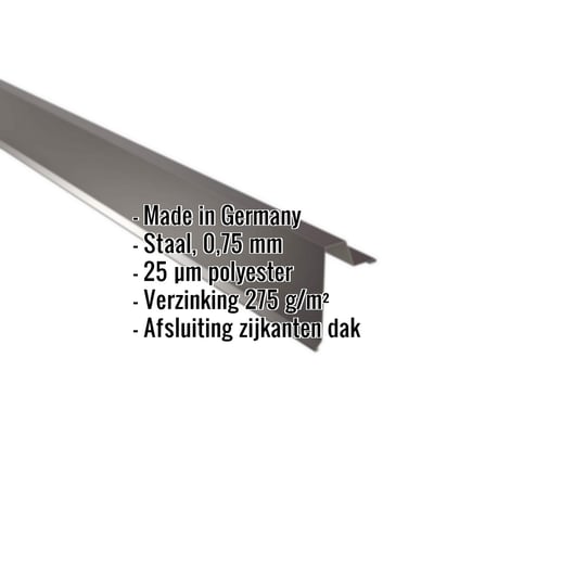 Windveer | Felsplaat 33/500 | Staal 0,75 mm | 25 µm Polyester | 8017 - Chocoladebruin #2