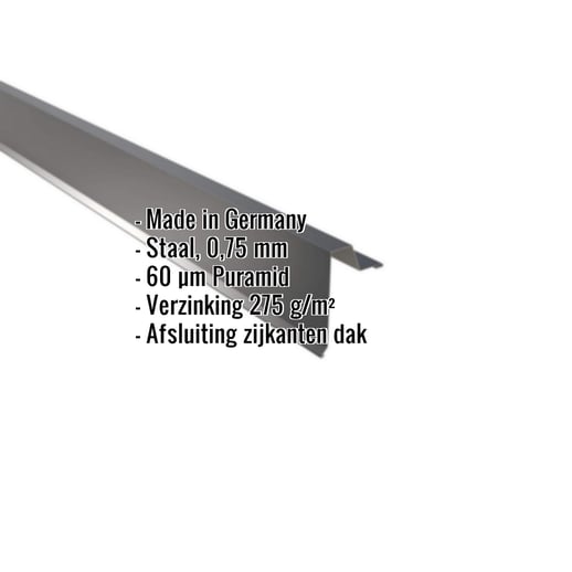 Windveer | Felsplaat 33/500 | Staal 0,75 mm | 60 µm Puramid | 7016 - Antracietgrijs #2