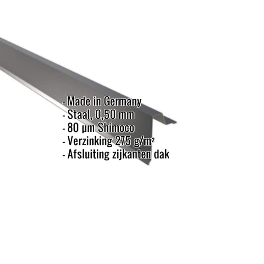 Windveer | Felsplaat 33/500 | Staal 0,50 mm | 80 µm Shimoco | 7016 - Antracietgrijs #2