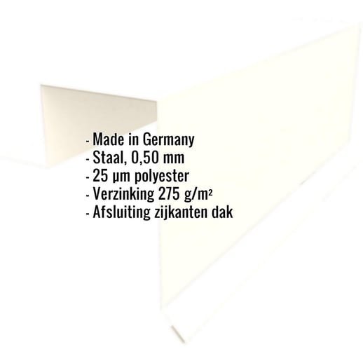 Windveer | Felsplaat PD-510-S | Staal 0,50 mm | 25 µm Polyester | 9010 - Zuiverwit #2