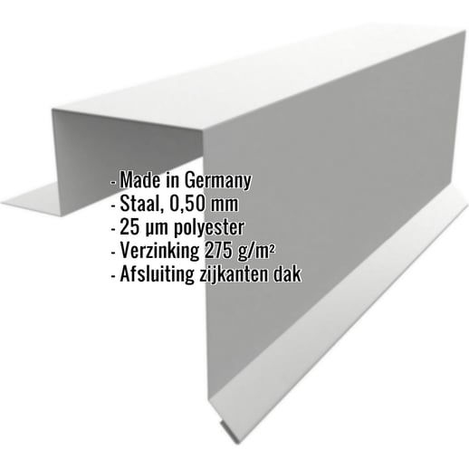 Windveer | Felsplaat PD-510-S | Staal 0,50 mm | 25 µm Polyester | 9006 - Zilver-Metallic #2