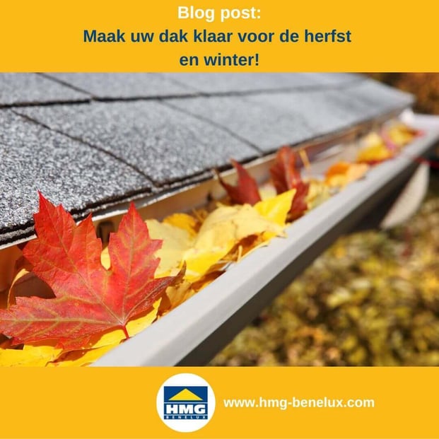 Goot gevuld met kleurrijke herfstbladeren, regelmatig schoonmaken om verstoppingen te voorkomen