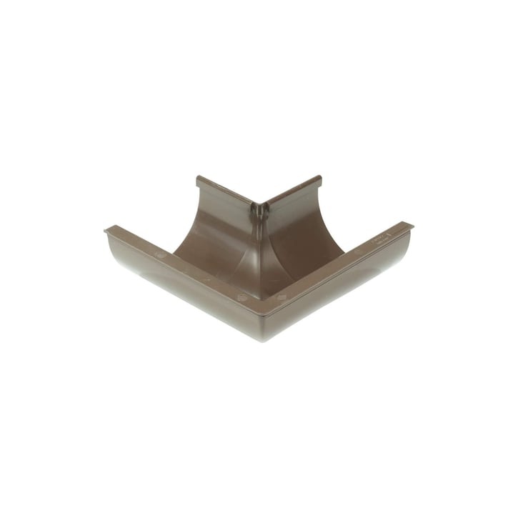 Goot buitenhoek 90 ° PVC | Ø 100 mm | Kleur bruin Goot buitenhoek 90 ° | PVC | Ø 100 mm | Kleur bruin #1