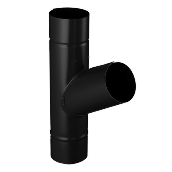 Regen T-stuk 60° Staal | Ø 100 mm | 9005 - Gitzwart Regen T-stuk 60° | Staal | Ø 100 mm | 9005 - Gitzwart #1