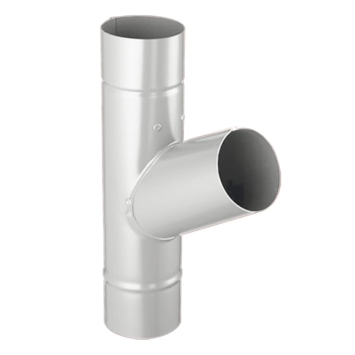 Regen T-stuk 60° Staal | Ø 100 mm | 9006 - Zilver-Metallic Regen T-stuk 60° | Staal | Ø 100 mm | 9006 - Zilver-Metallic #1