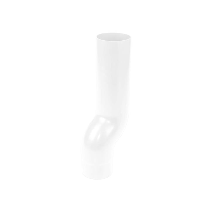Regenpijp voetstukbocht | PVC | Ø 75 mm | Kleur wit #1