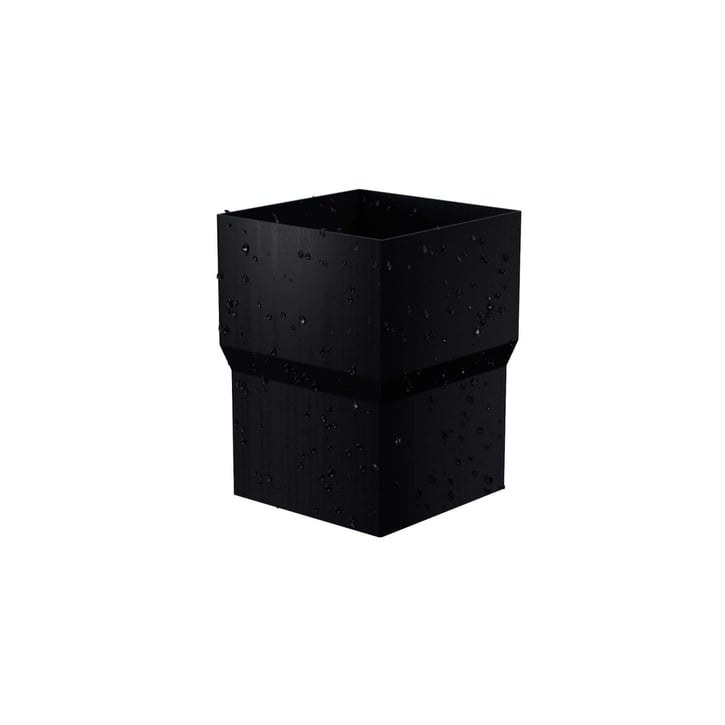 Stalen bakgoot voordeelpakket 8 m | Ø 125/80 mm | 9005 - Gitzwart #9
