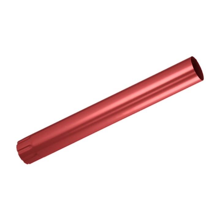 Stalen dakgoot voordeelpakket 3 m | Ø 125/90 mm | 028 - Kersrood #9