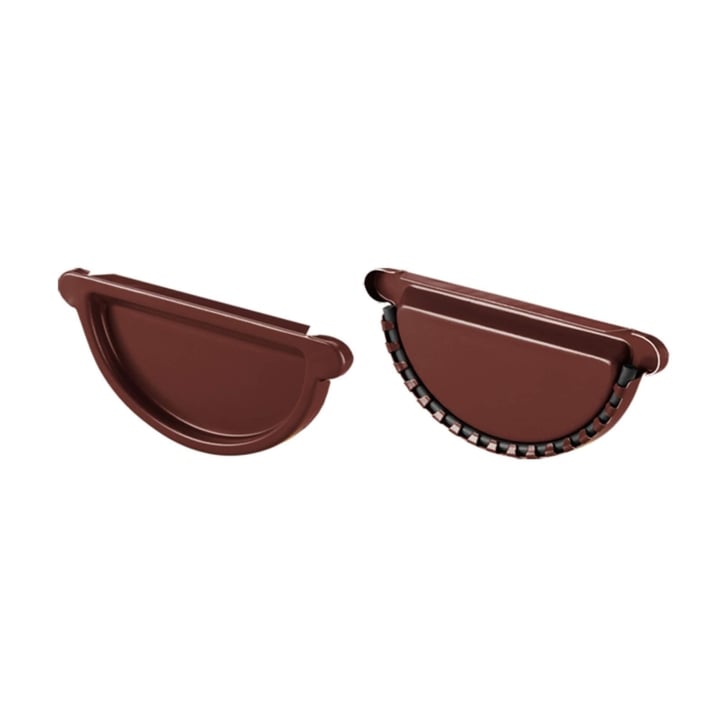 Stalen dakgoot voordeelpakket 5 m | Ø 125/90 mm | 8017 - Chocoladebruin #5