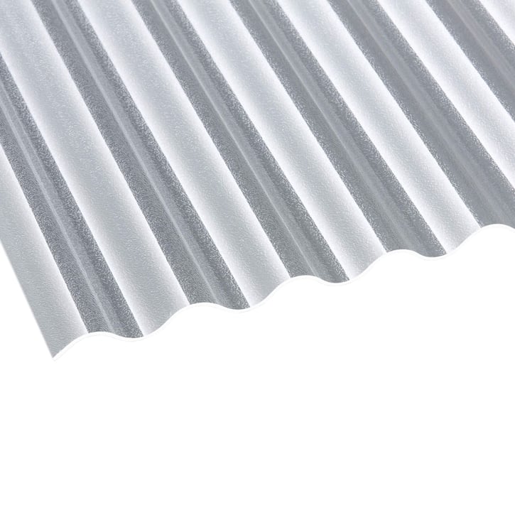 Acrylaat golfplaat | 76/18 | 3,00 mm | Helder | C-Structuur | 2000 mm #1