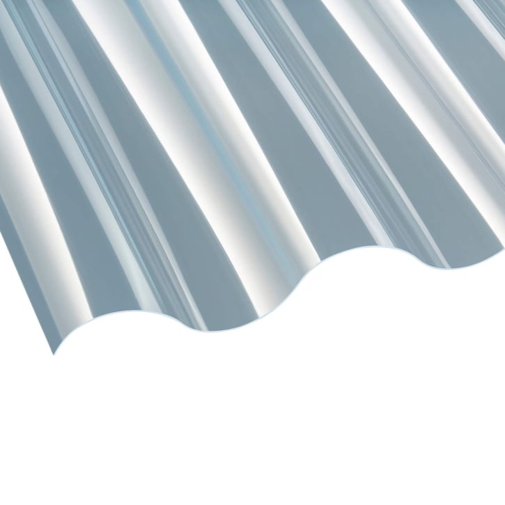 PET Golfplaat | 177/51 | Profiel 6 3/4 | 1,10 mm | Helder, licht blauw getint | Blueline | 1250 mm #1