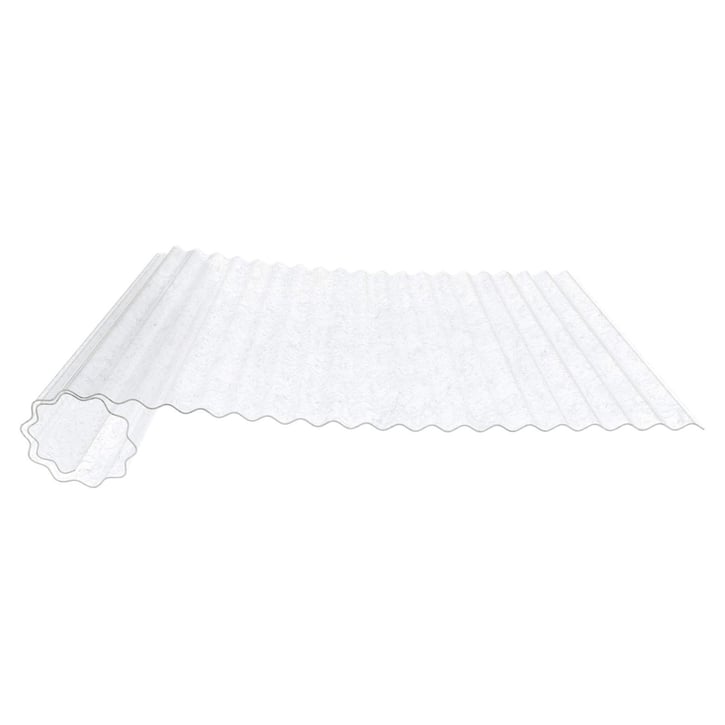 PET golfplaat op rol | 76/18 | 1,00 mm | Helder | C-Structuur | 1250 x 5000 mm #1