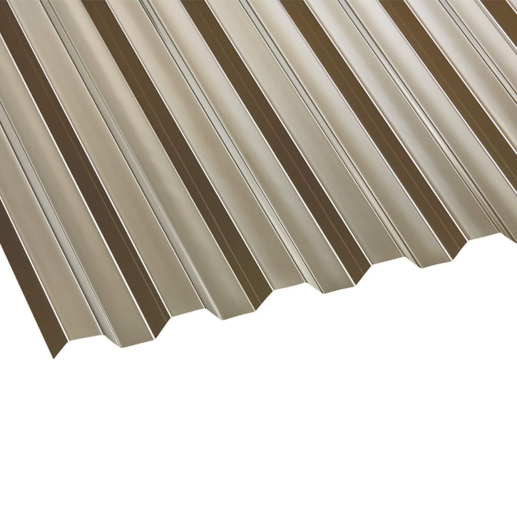 Polycarbonaat damwandplaat | 76/18 | 0,80 mm | Brons | 2000 mm #1