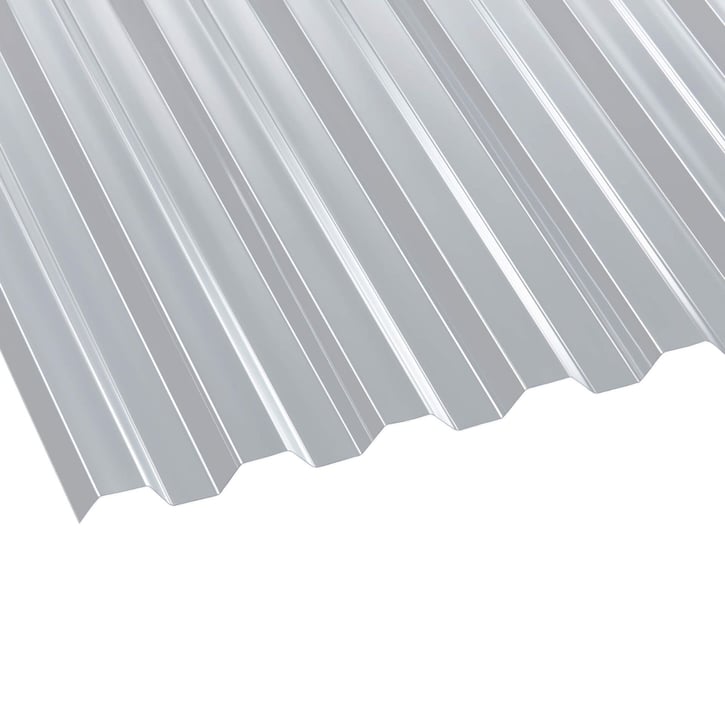 Polycarbonaat damwandplaat | 76/18 | 0,80 mm | Helder | 2000 mm #1