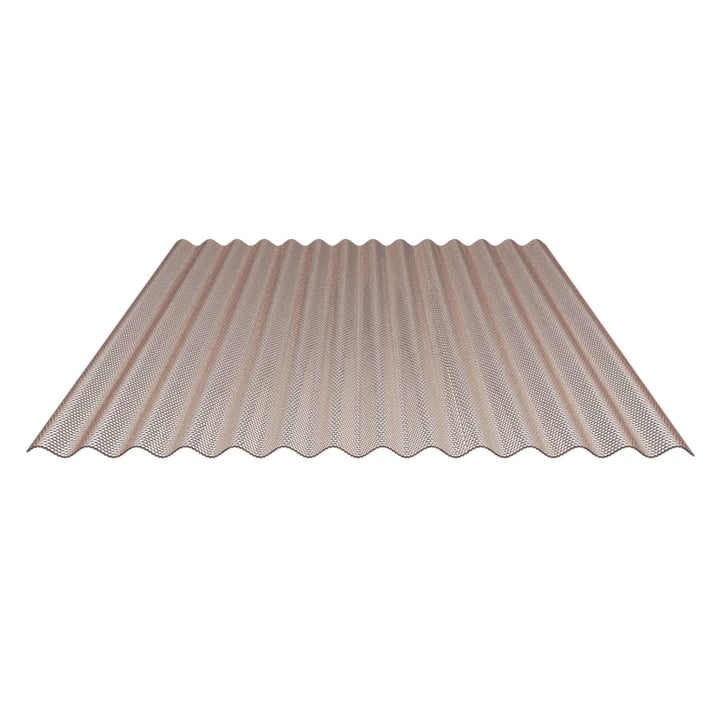 Polycarbonaat golfplaat | 76/18 | 2,80 mm | Brons | Honingraatstructuur | 2000 mm #1