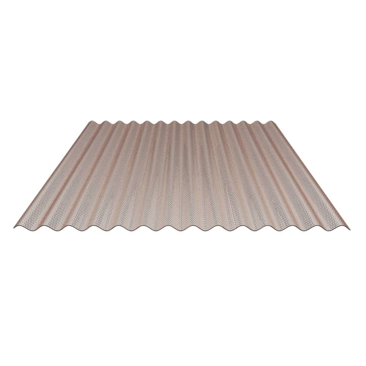 Polycarbonaat golfplaat | 76/18 | 2,80 mm | Brons | Honingraatstructuur | 2000 mm #1