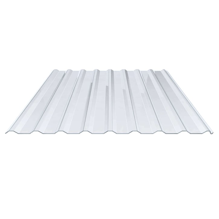 PVC damwandplaat | 20/1100 | 1,40 mm | Helder, licht blauw getint | Dak | 2000 mm #1
