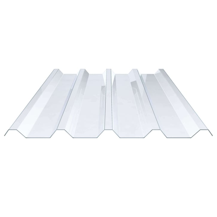 PVC damwandplaat | 250/50 | 1,50 mm | Helder, licht blauw getint | 2000 mm #1