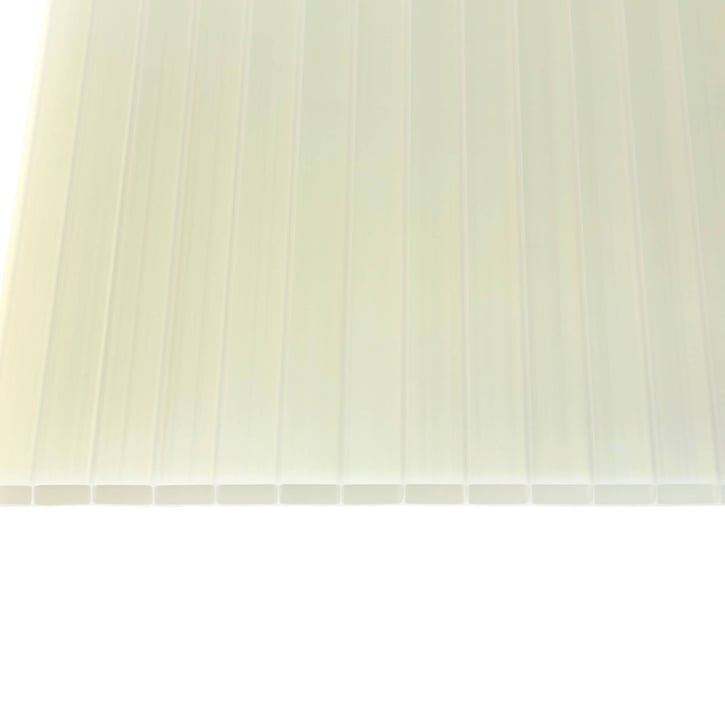 Acrylaat kanaalplaat | 16 mm | Breedte 980 mm | Opaal wit / Goud | Warmtewerend | 2000 mm #4