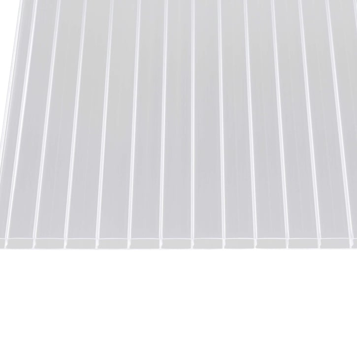Polycarbonaat kanaalplaat | 16 mm | Breedte 980 mm | Helder | Dubbelzijdige UV-bescherming | Extra brede kanalen #4