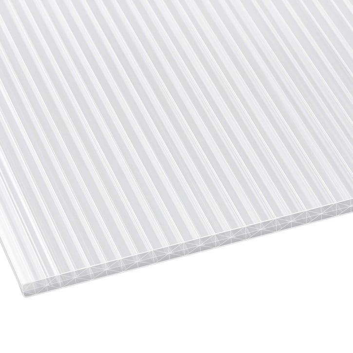 Polycarbonaat kanaalplaat | 16 mm | Breedte 1200 mm | Opaal wit | Extra sterk | 2000 mm #1