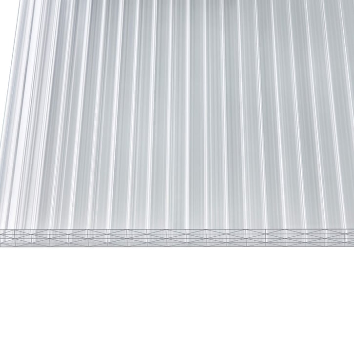 Polycarbonaat kanaalplaat | 25 mm | Breedte 980 mm | Opaal wit | Extra sterk en warmtewerend | 2000 mm #4