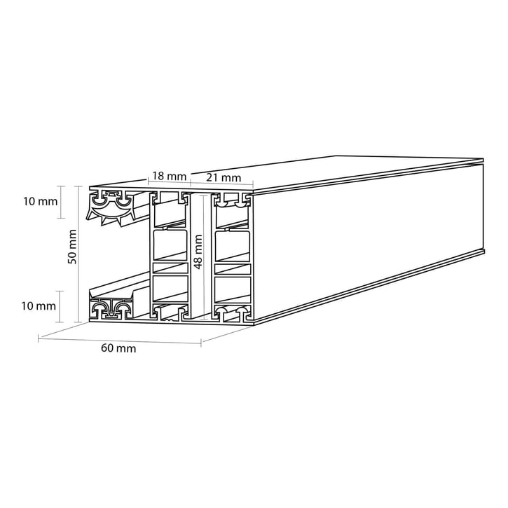 Mendig | Randprofiel | 32 mm | Thermo/Classic | Aluminium | Blank | 6000 mm #3