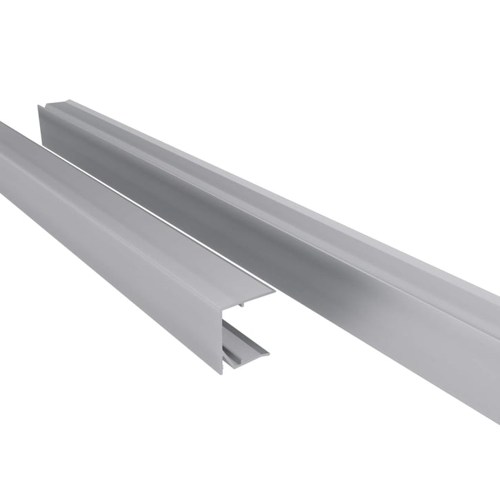 Afsluitprofiel bovenkant | 25 mm | Aluminium | Breedte 980 mm | Blank #1