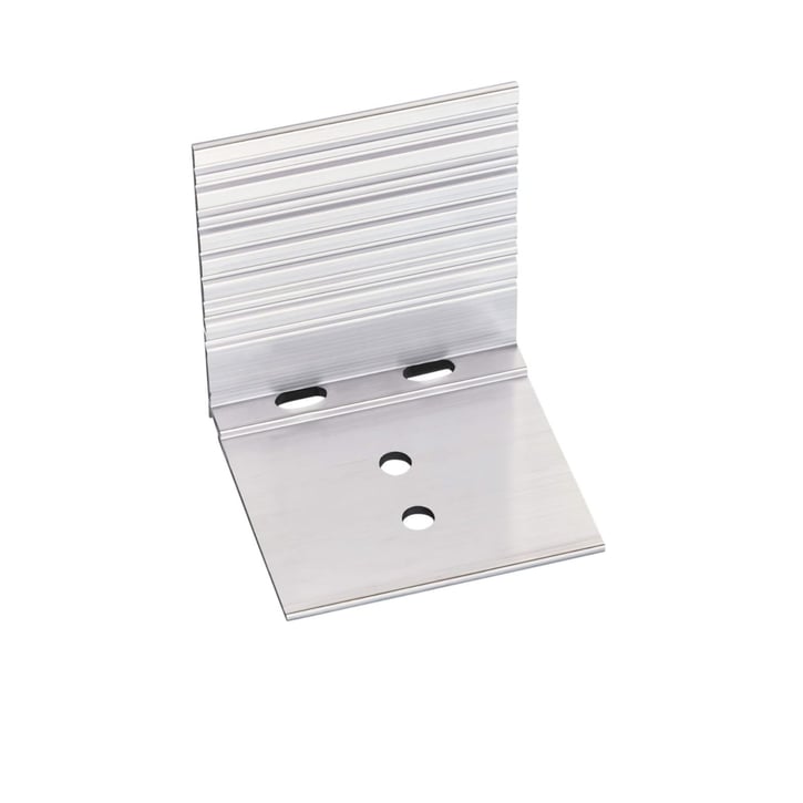Profielafsluithoeken | Voor 16 & 25 mm platen in A1 & A3 profiel | Aluminium | 1 stuk | Blank #1