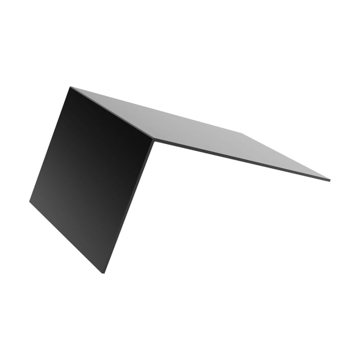 Profielafsluithoeken | Voor 16 mm platen in profiel Mendig | Aluminium | Breedte 6 cm | Donkergrijs #1