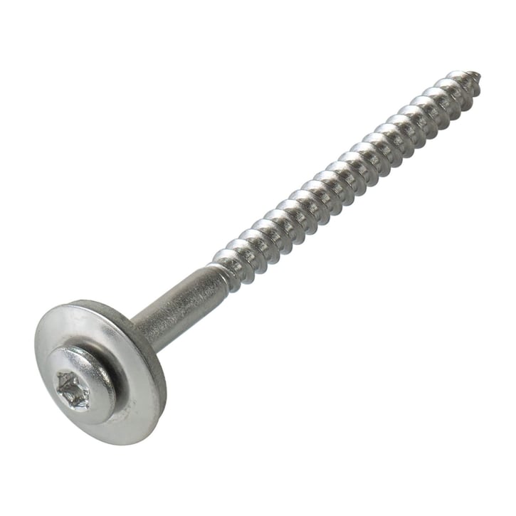 RVS schroeven | Voor ECO profiel | 4,5 x 65 mm E16 | 15 mm ring #1