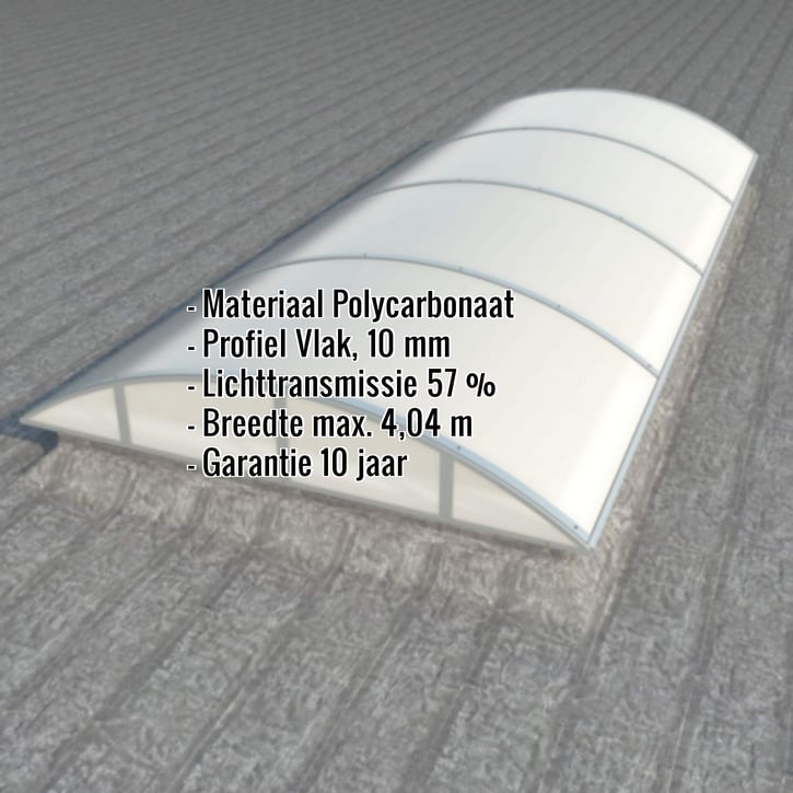 Alumon lichtstraat | Type 1/7 | Dagmaat 3,90 m | Opaal wit #2