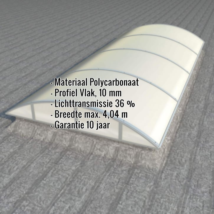 Alumon lichtstraat | Type 1/7 | Dagmaat 2,80 m | Opaal wit | Warmtewerend #2