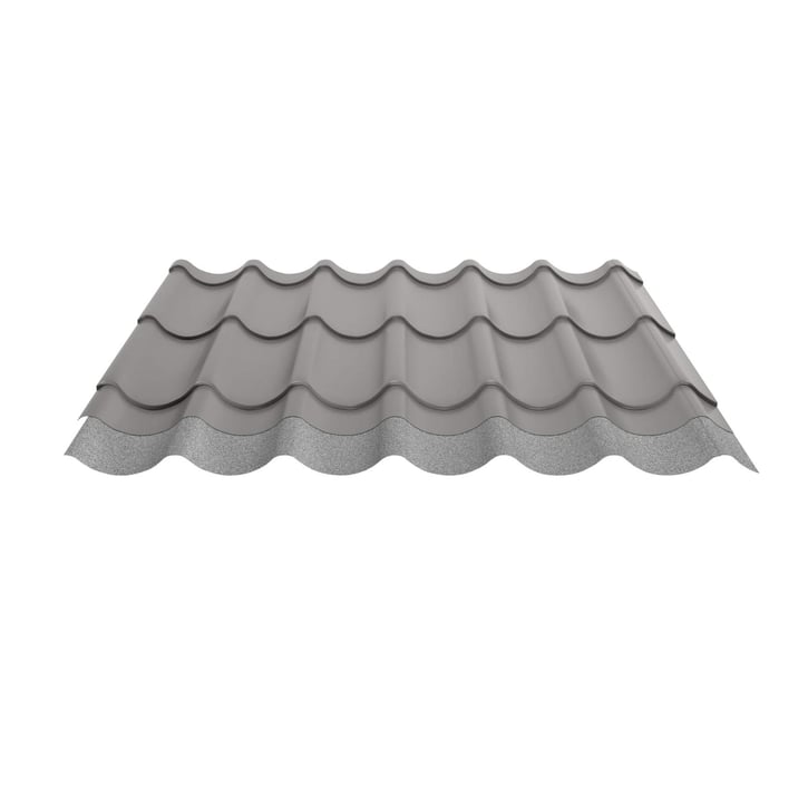 Dakpanplaat 2/1060 | Anti-Drup 1000 g/m² | Aluminium 0,70 mm | 25 µm Polyester | 9007 - Grijs aluminiumkleurig #5