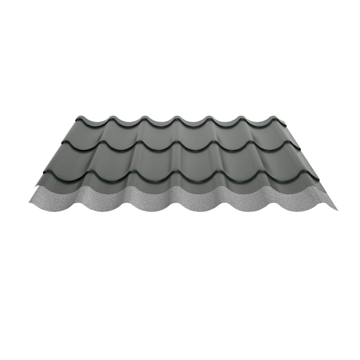 Dakpanplaat 2/1060 | Anti-Drup 700 g/m² | Restpartij Staal 0,40 mm | 25 µm Polyester | 6020 - Chroomoxydegroen Dakpanplaat 2/1060 | Anti-Drup 700 g/m² | Restpartij | Staal 0,40 mm | 25 µm Polyester | 6020 - Chroomoxydegroen #5