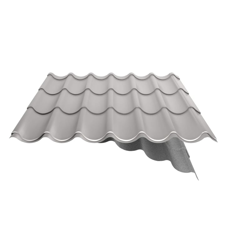 Dakpanplaat 2/1060 | Anti-Drup 700 g/m² | Staal 0,50 mm | 25 µm Polyester | 7035 - Lichtgrijs #6